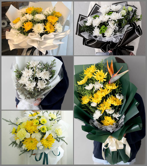 山东济宁邹城市张庄镇马连沟北村白事花束代送